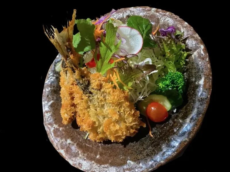 郷音名物アジフライ定食