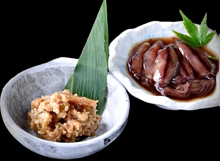 ホタルイカの麹漬けと醤油漬け